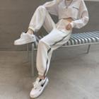 Print High-waist Jogger Sweatpants