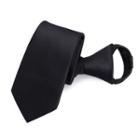 Plain Neck Tie 1 Pc - Plain Neck Tie - Black - One Size