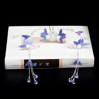 Traditional Chinese Fishtail Fringed Earring / Hair Clip / Hair Pin / Set