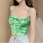 Printed Camisole Top Green - One Size