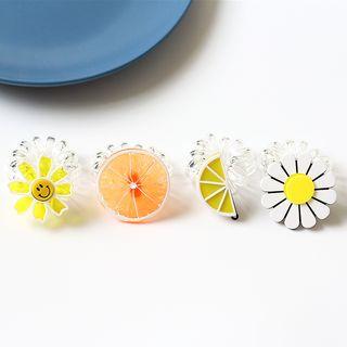 Acrylic Fruit / Flower Hair Coil / Hair Tie