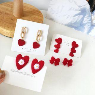 Bow / Heart Alloy Earring (various Designs)