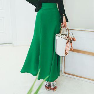 High-waist Maxi Flare Skirt