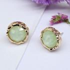 Bead Stud Earring 1 Pair - Light Green - One Size