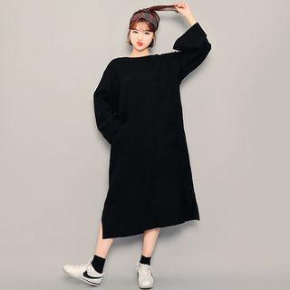 Cutout-back A-line Long Dress