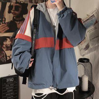 Color Panel Double-sided Sports Jacket