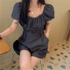 Off Shoulder Wide Leg Rompers