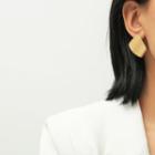 Matte Alloy Earring 1 Pair - Gold - One Size