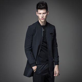 Long Plain Zip Jacket