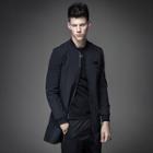 Long Plain Zip Jacket