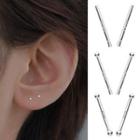 2 / 3 / 5 Pair Set : Sterling Silver Stud Earring