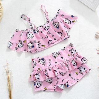 Printed Ruffled Tankini / Swimsuit