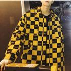 Checked Button Jacket