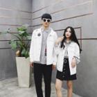 Couple Matching Patch Embroidered Jacket