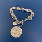 Pendant Chain Bracelet Silver - One Size
