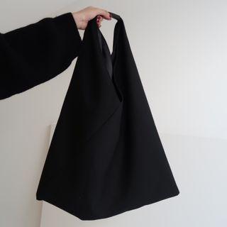 Plain Canvas Shopper Bag Black - One Size