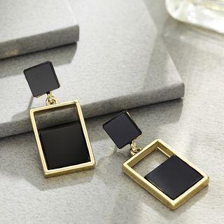 Jeweled Square Earrings