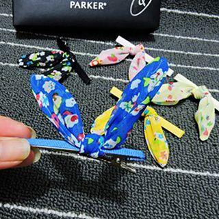 Floral Bow Hair Clip