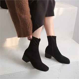 Square-toe Booties