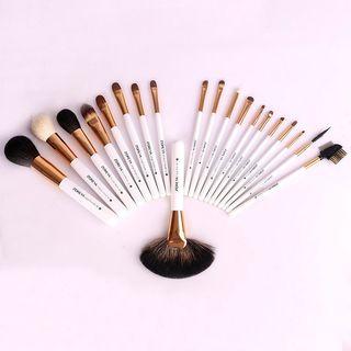 Set Of 20: Makeup Brush Set - White - One Size