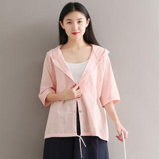 3/4-sleeve Embroidery Light Jacket