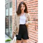 Asymmetric Ruffle-hem Mini A-line Skirt