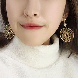 Geometric Hoop Earring