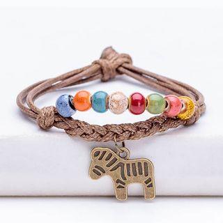 Beaded Zebra Bracelet