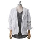 Dual-pocket Zip-up Jacket