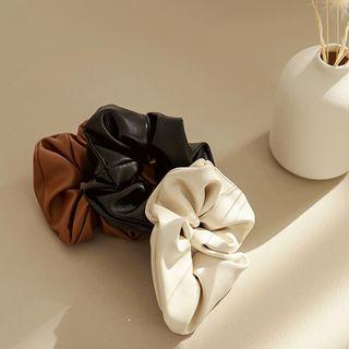 Faux Leather Scrunchy Hair Tie