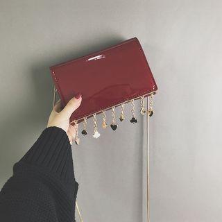 Patent Flap Chain-strap Cross Bag
