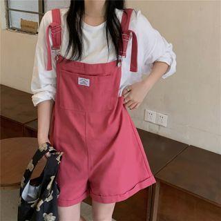 Wide-leg Jumper Shorts Pink - One Size