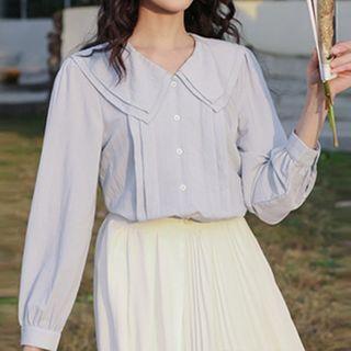 Layered Blouse Airy Blue - One Size