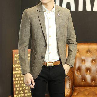 Plain Double Button Blazer