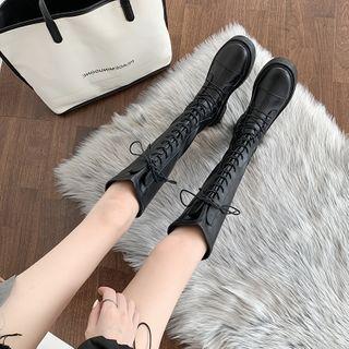 Tall Lace-up Boots