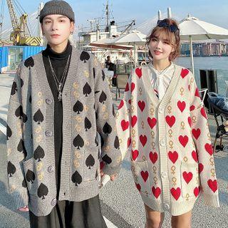 Couple Matching Print Cardigan