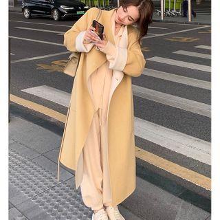 Two-tone Midi Coat