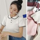 Short-sleeve Piped Polo Shirt