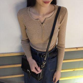 Henley Knit Top