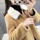 Fluffy Zip Coat