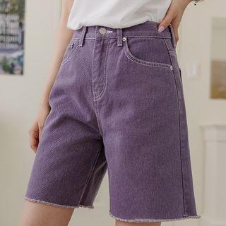 Stitched Pigment Washed Shorts
