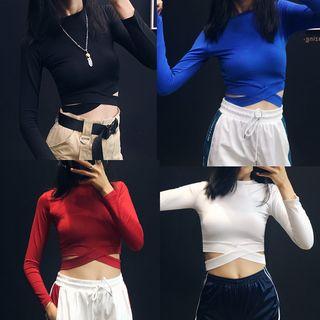 Cross-strap Crop T-shirt