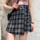 Mini Plaid Wrap Skirt