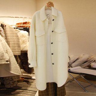 Dual-pocket Single-breasted Coat