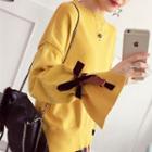 Bow Long-sleeve Knit Sweater