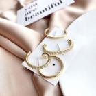 Alloy Hoop Earring 1 Pair - Set - 3 Piece - One Size