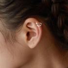 Heart Cuff Earring 1 Pc - Silver - One Size