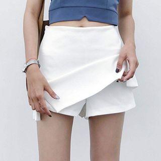 High-waist Split Hem Skort