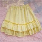 Layered Mini Skirt Yellow - One Size
