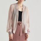 Chiffon Bomber Jacket